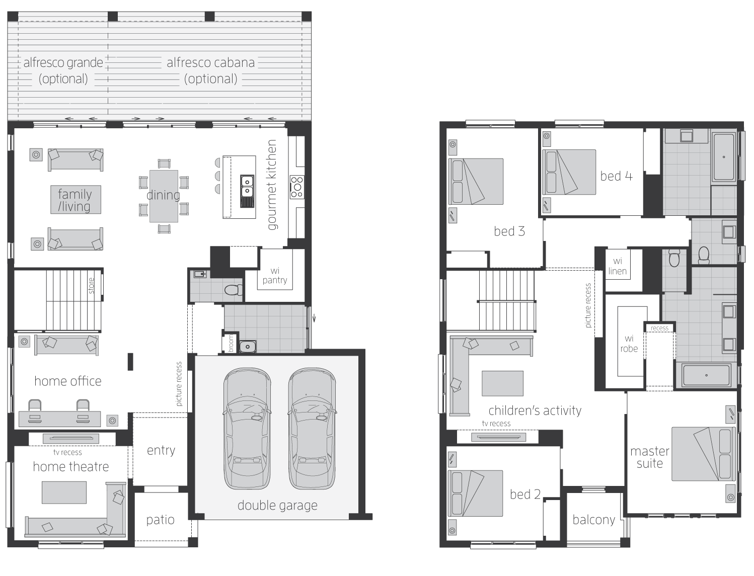 Floor Plan - Huntingdale - Two Storey Home - McDonald Jones