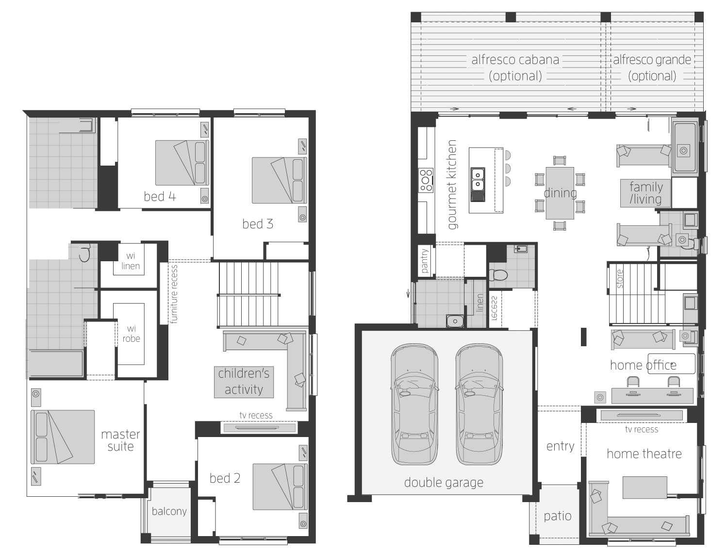 Floor Plan - Huntingdale - Two Storey Home - McDonald Jones