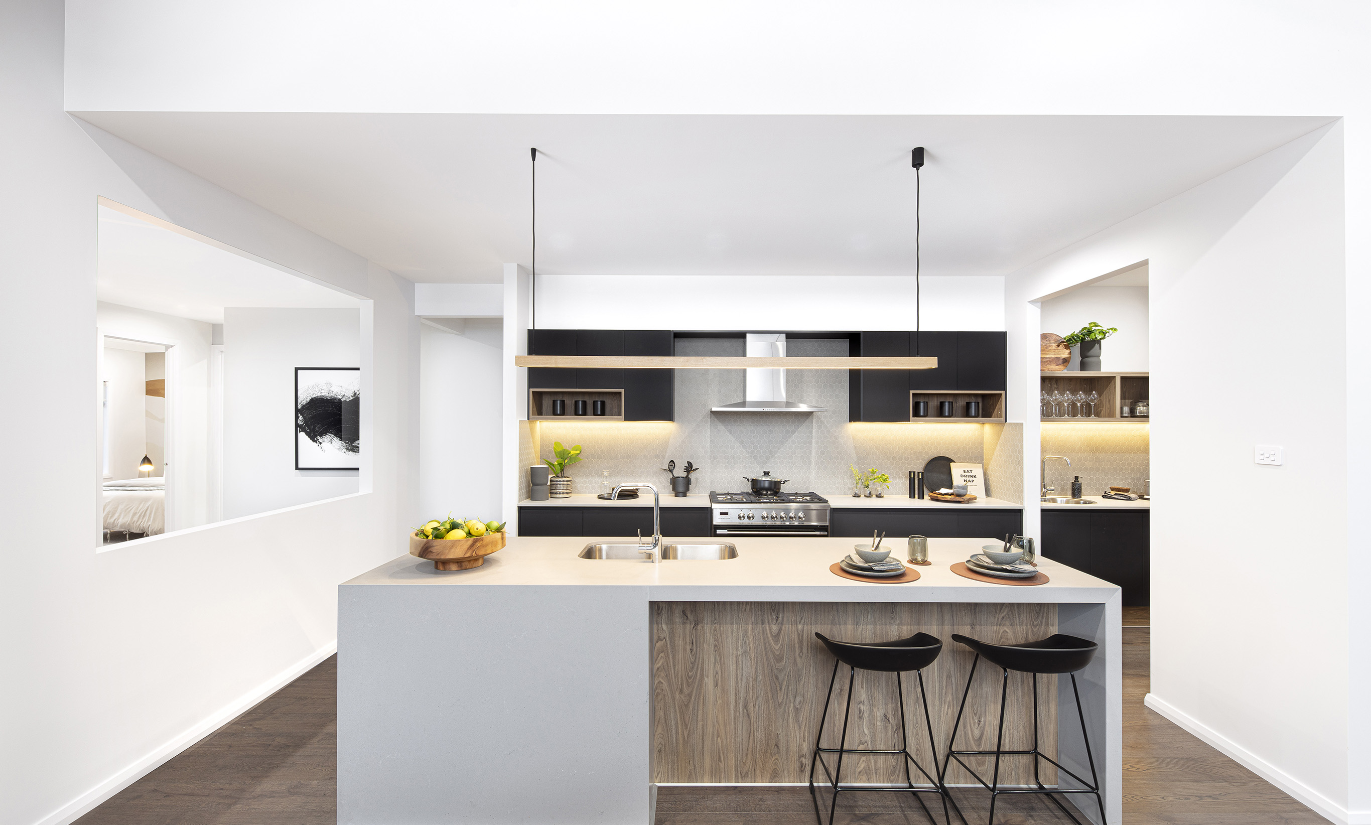 Master Builders Association Award winning Havana Encore kitchen at Forster Grange, by McDonald Jones