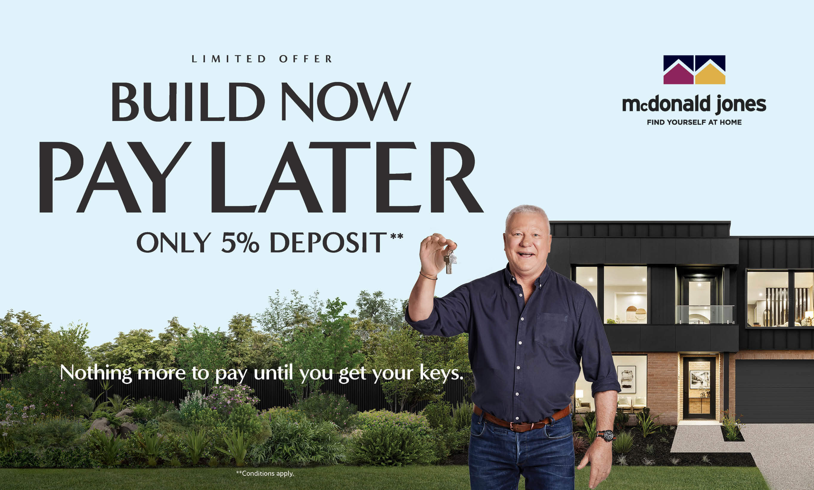 build now pay later only 5% deposit by mcdonald jones