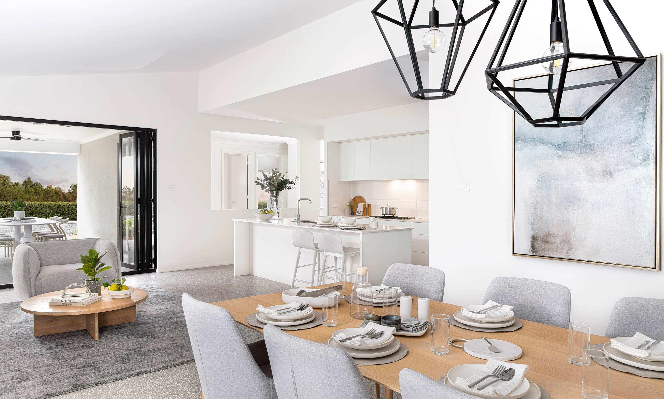 Contempo Minimalist style creates an easy welcoming home with a focus on high functionality and effortless living.