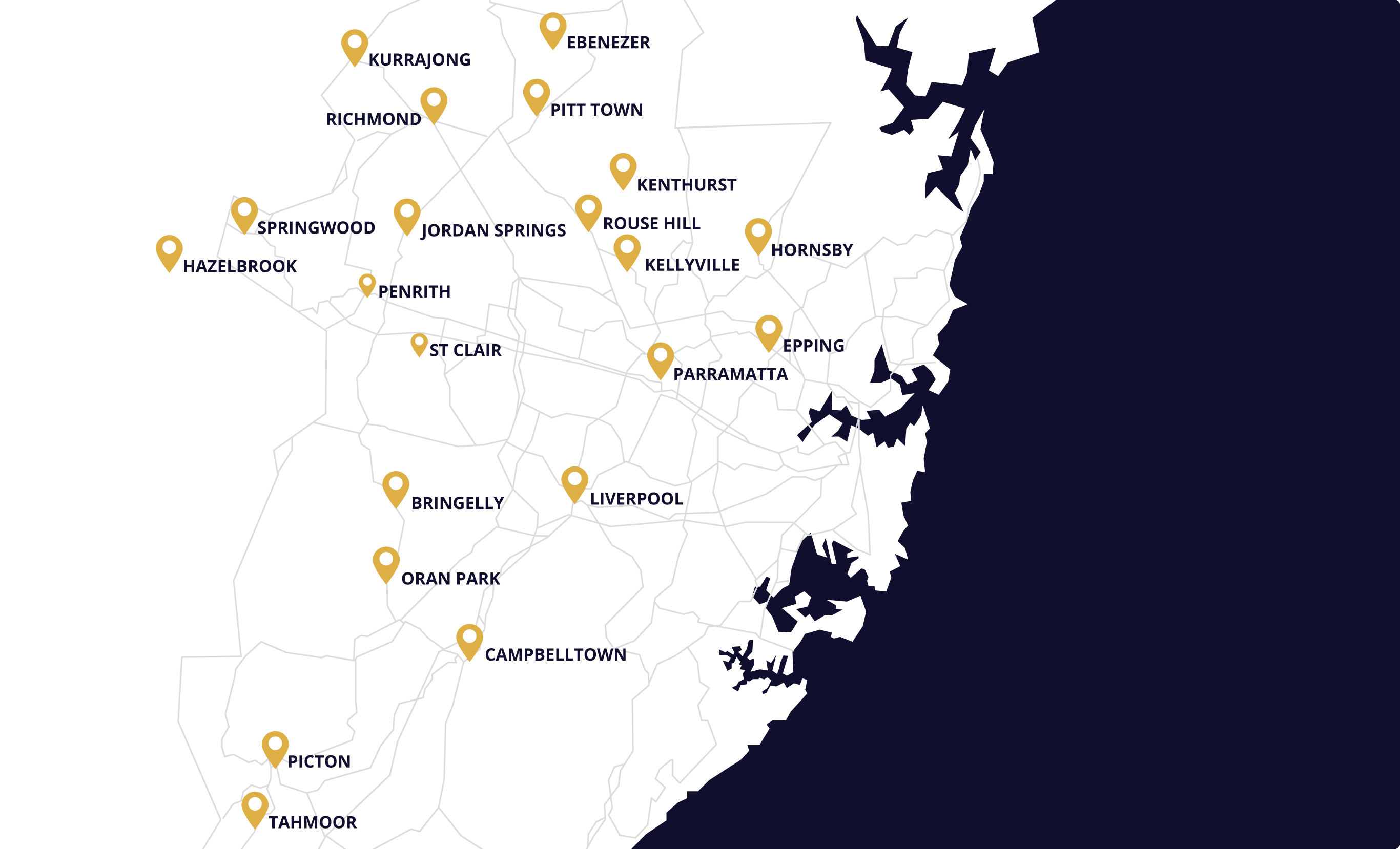 Sydney Build Area Map
