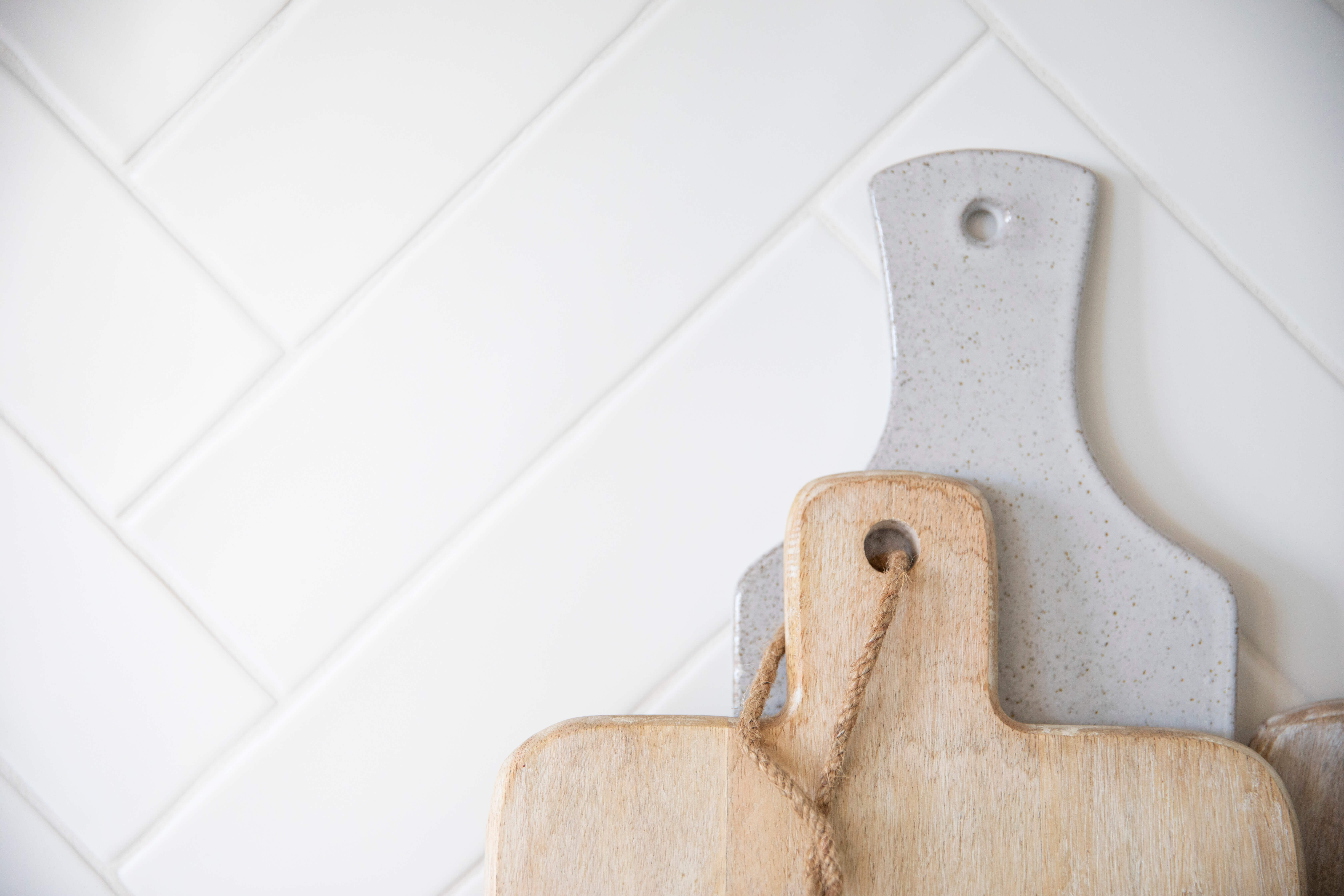 Cutting board in kitchen 