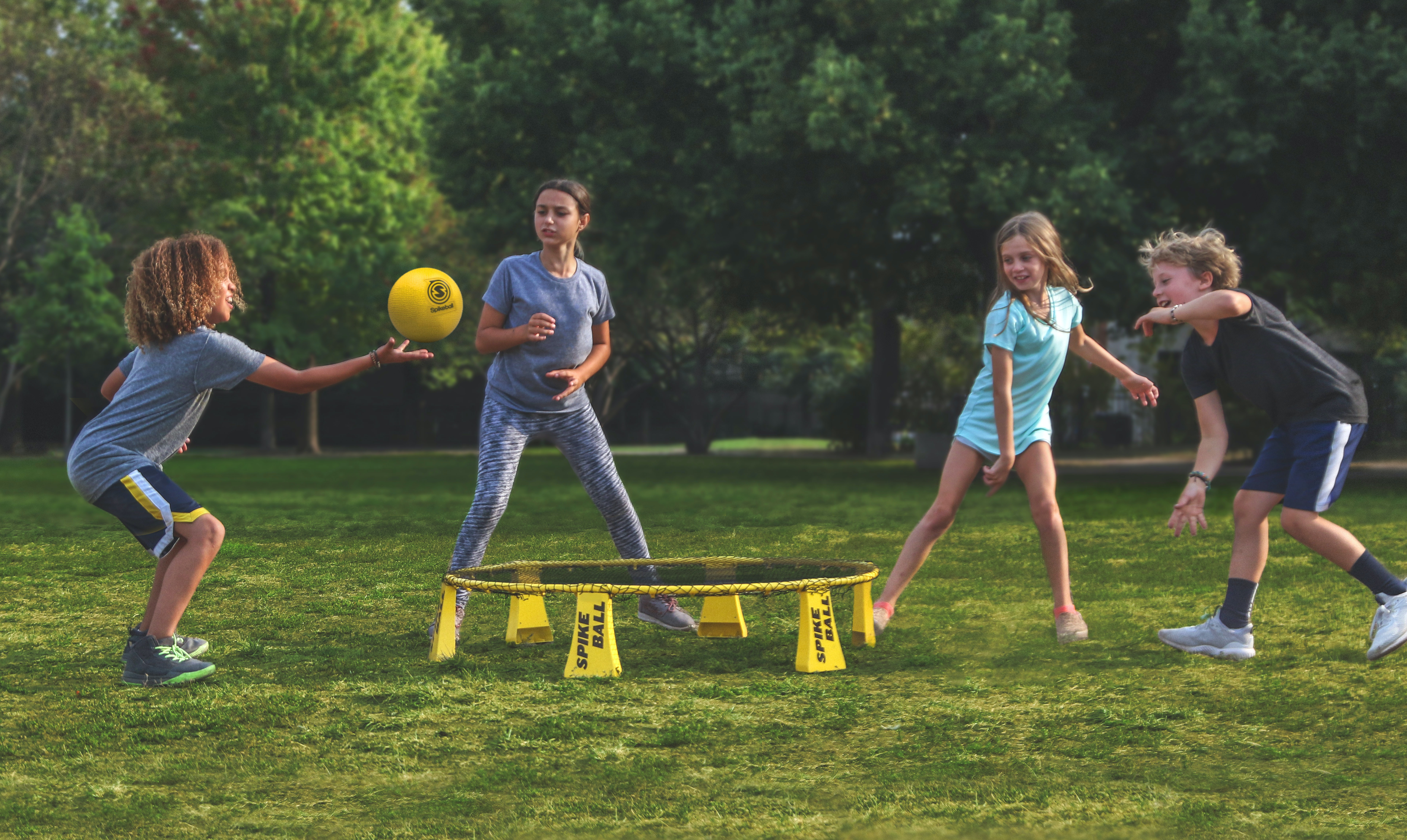 Ball games are great for kids.