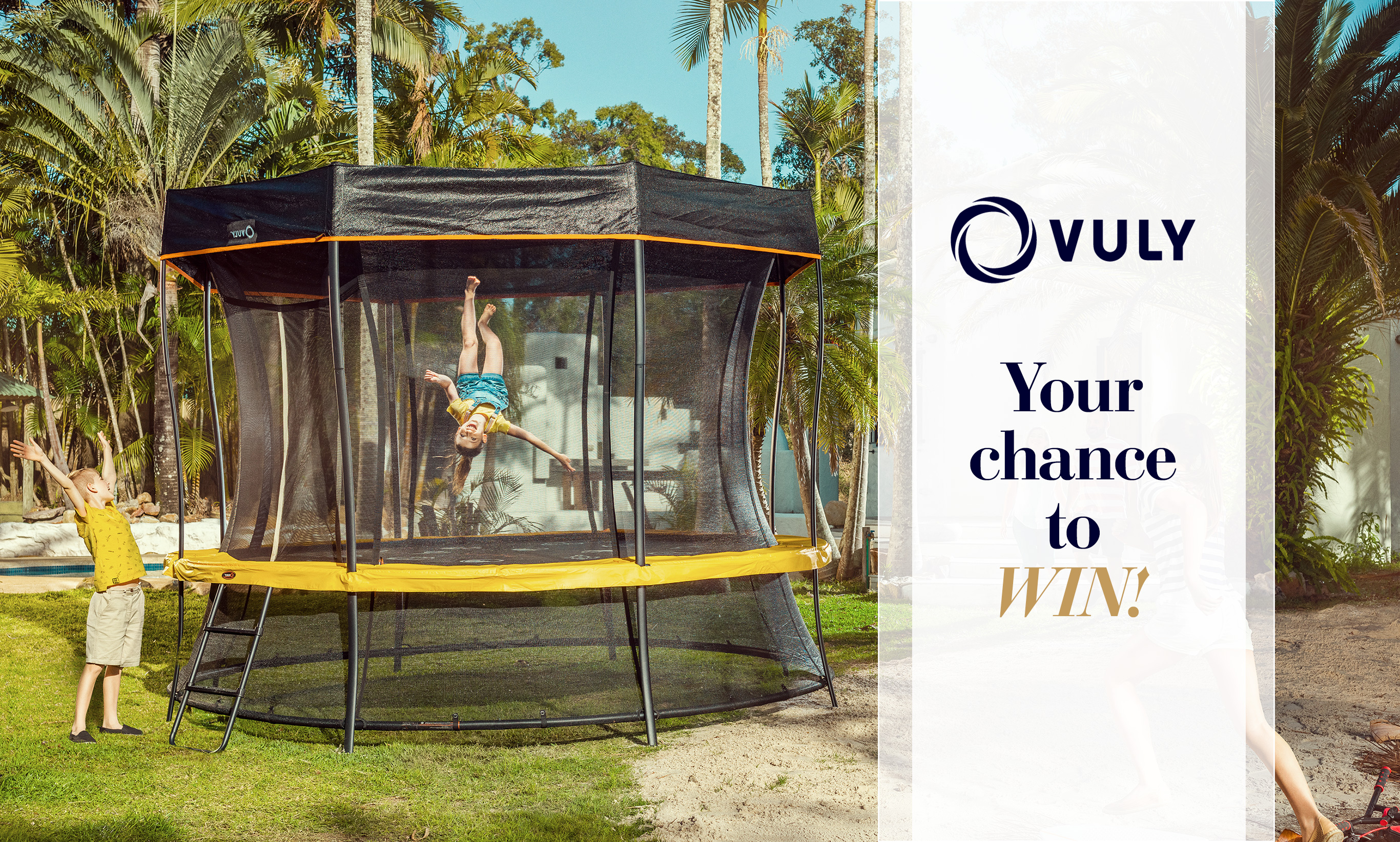 Follow this link to enter our awesome VULY competition for your chance to win a VULY Trampoline!