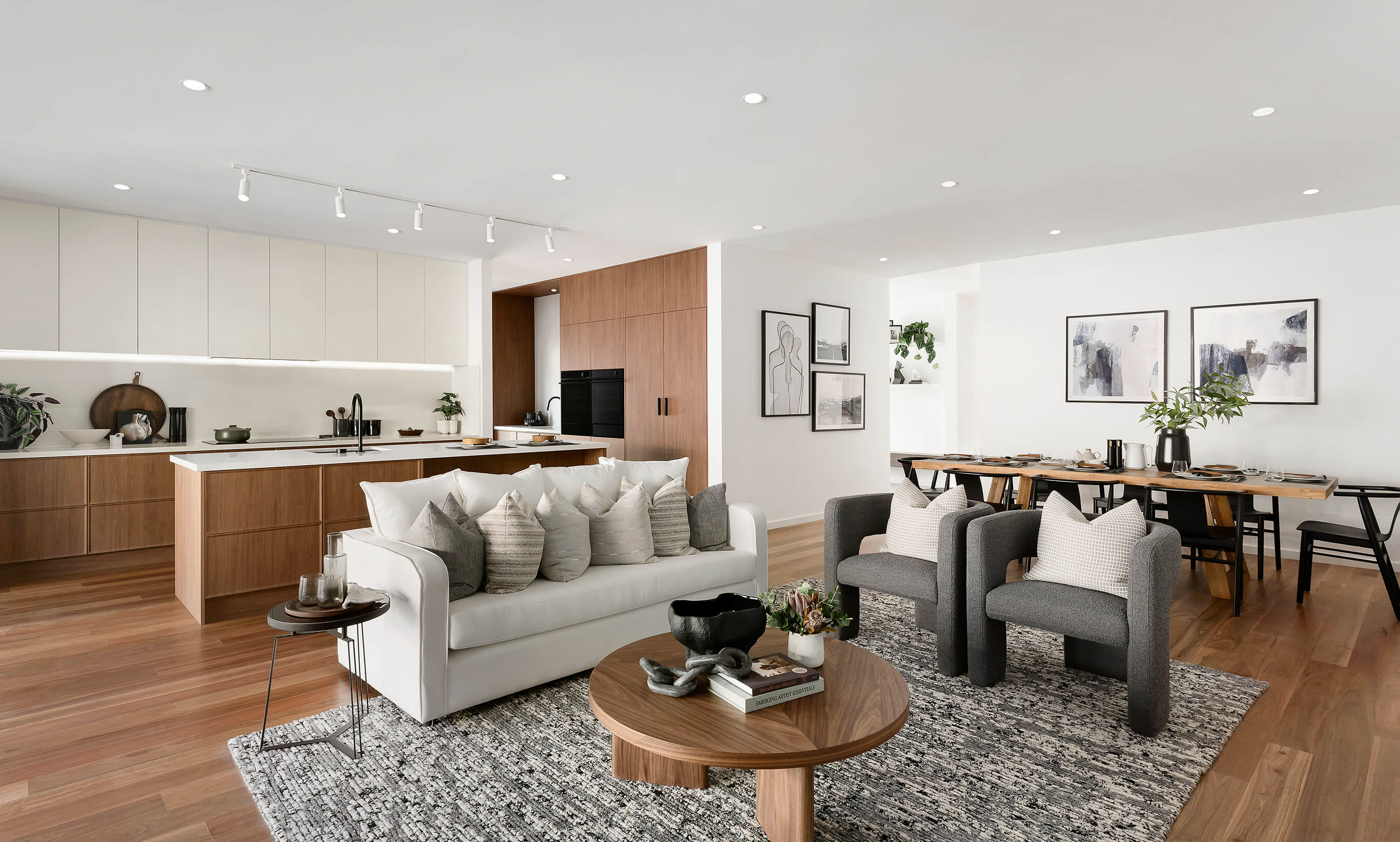 Miami Grande Scandinavian Interior Design Living Dining Kitchen