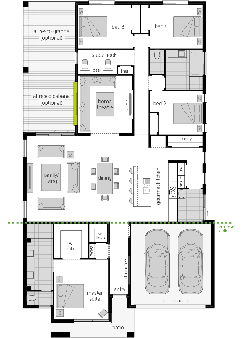Broadbeach 15 floorplan lhs Broadbeach 15 floorplan lhs