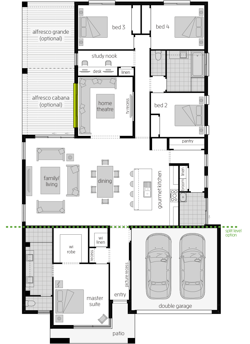 Broadbeach Zero floorplan lhs Broadbeach Zero floorplan lhs