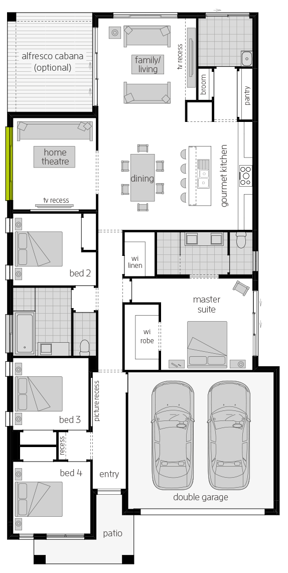 Santa Fe Zero floorplan lhs Santa Fe Zero floorplan lhs