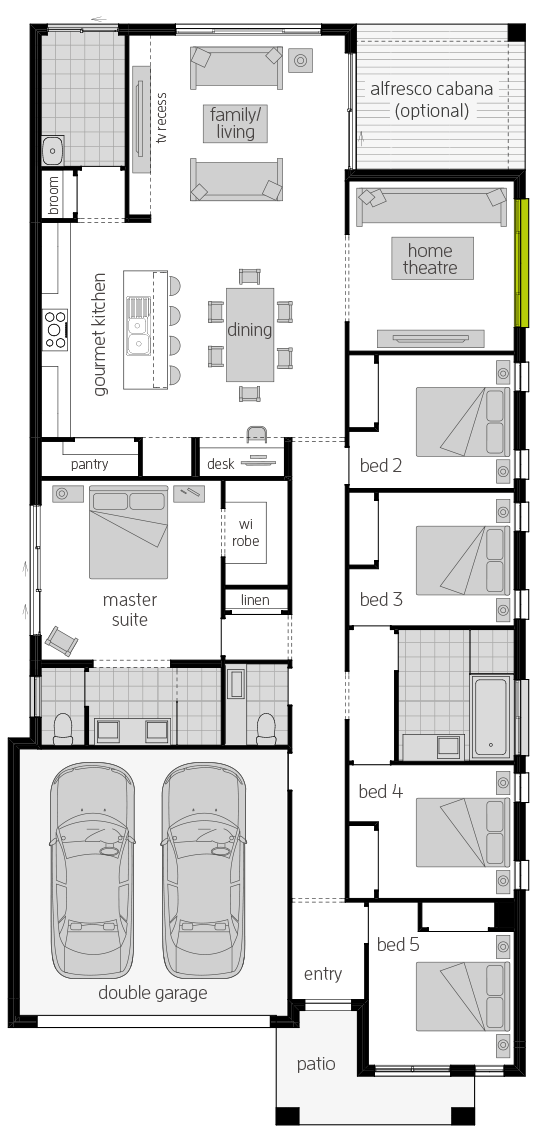 Santa Fe Two floorplan lhs Santa Fe Two floorplan lhs