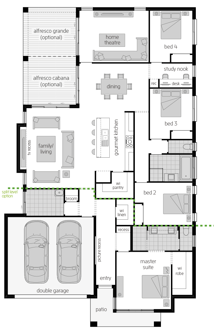 Portsea One Zero floorplan lhs Portsea One Zero floorplan lhs
