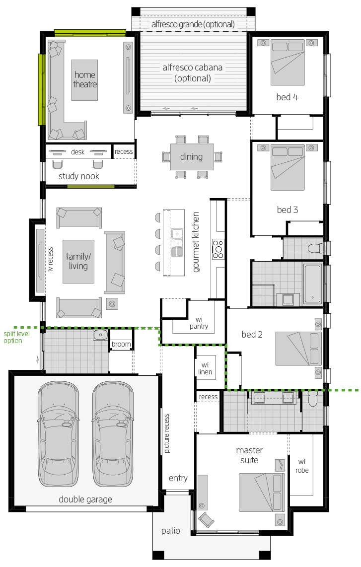 Portsea Two Zero floorplan lhs Portsea Two Zero floorplan lhs