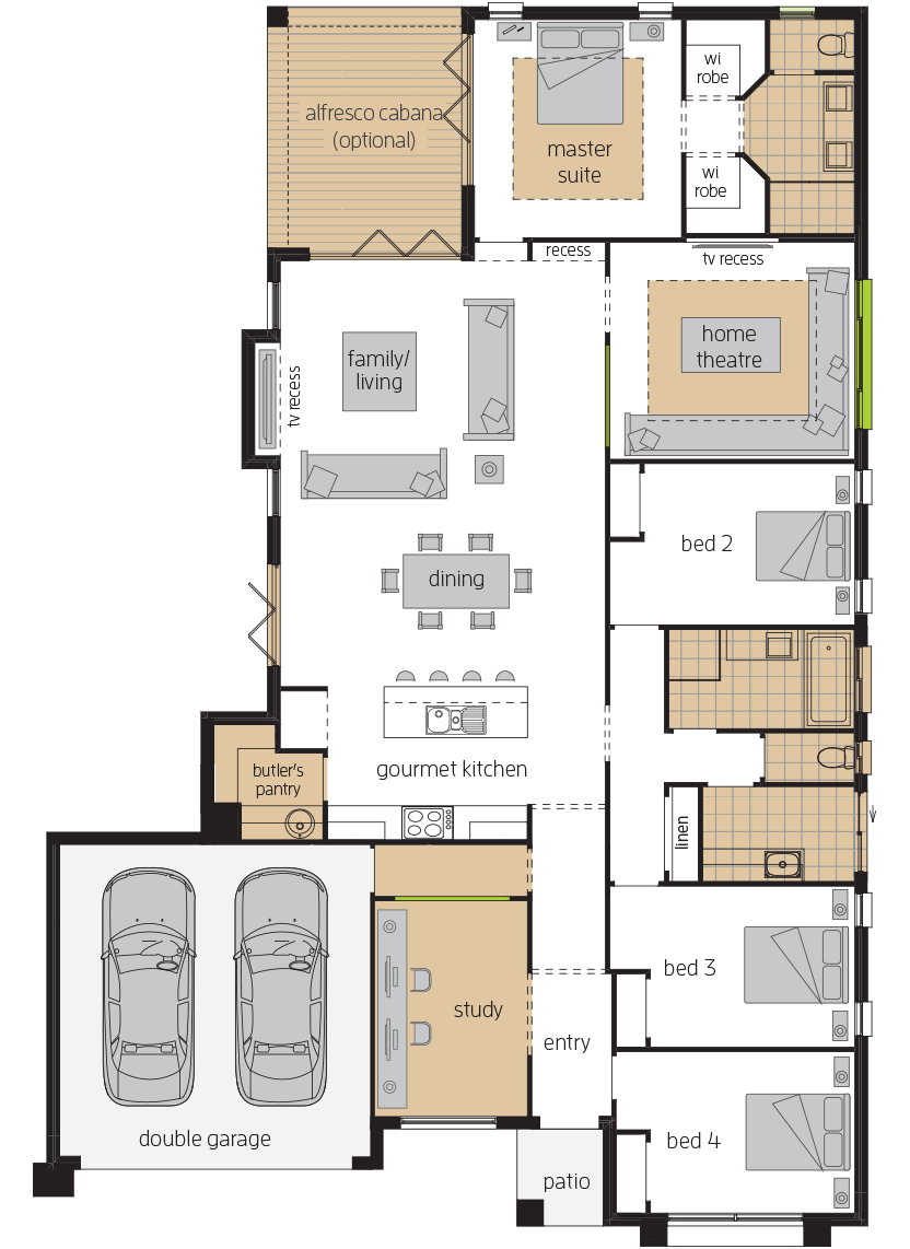 Bordeaux executive upgrade floorplan lhs Bordeaux executive upgrade floorplan lhs
