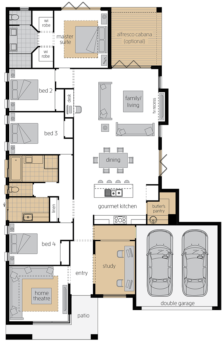 Bordeaux Urban upgrade floorplan lhs Bordeaux Urban upgrade floorplan lhs
