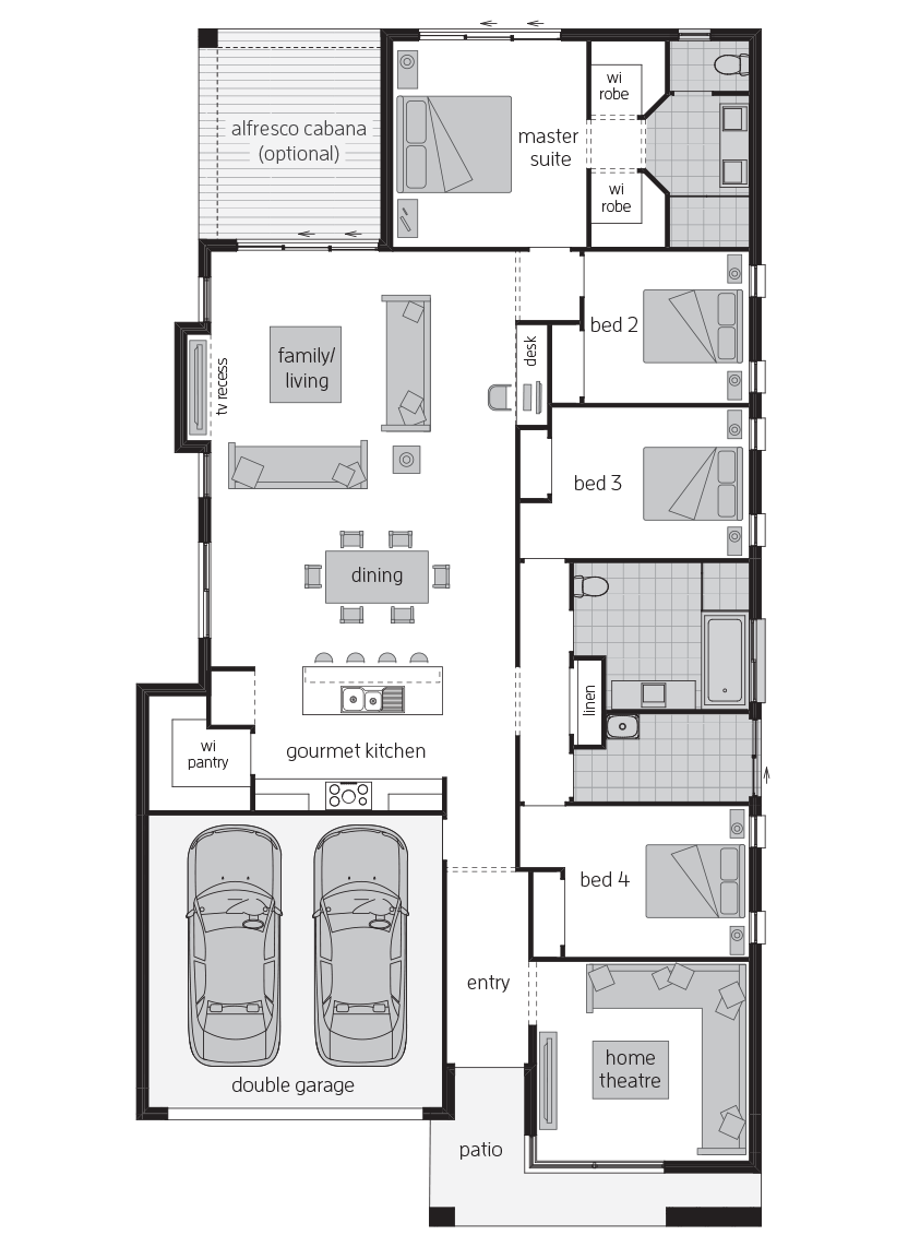 Bordeaux Urban floorplan lhs Bordeaux Urban floorplan lhs