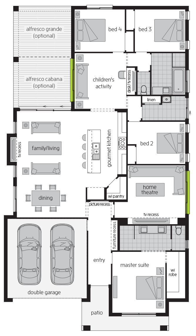 Havana Executive floorplan lhs Havana Executive floorplan lhs