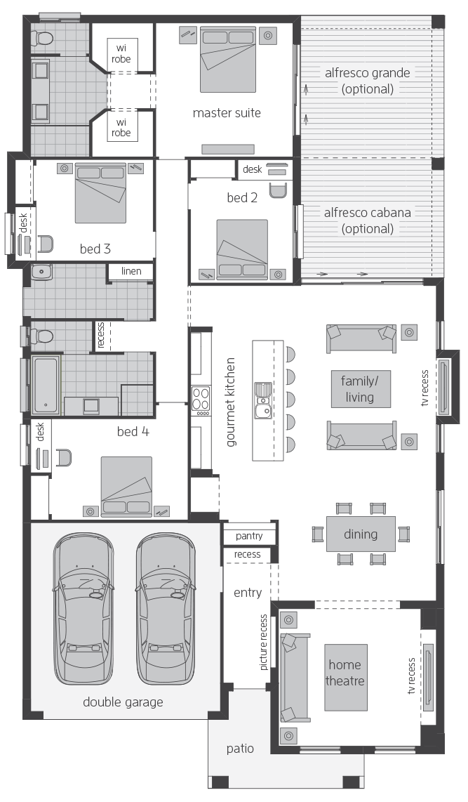 Havana Three floorplan lhs Havana Three floorplan lhs
