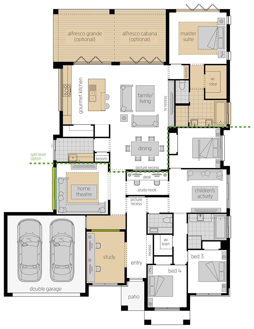 Portifino upgrade floorplan lhs 