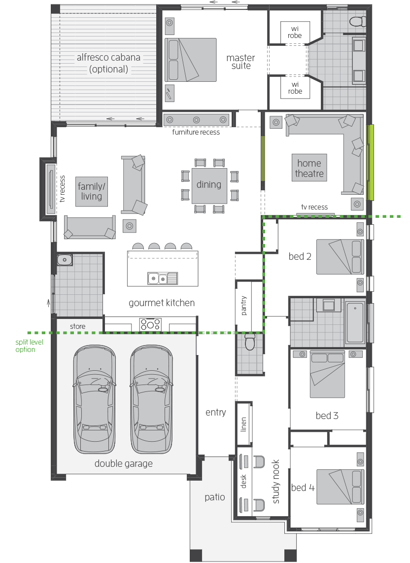 Santorini Executive floorplan lhs Santorini Executive floorplan lhs
