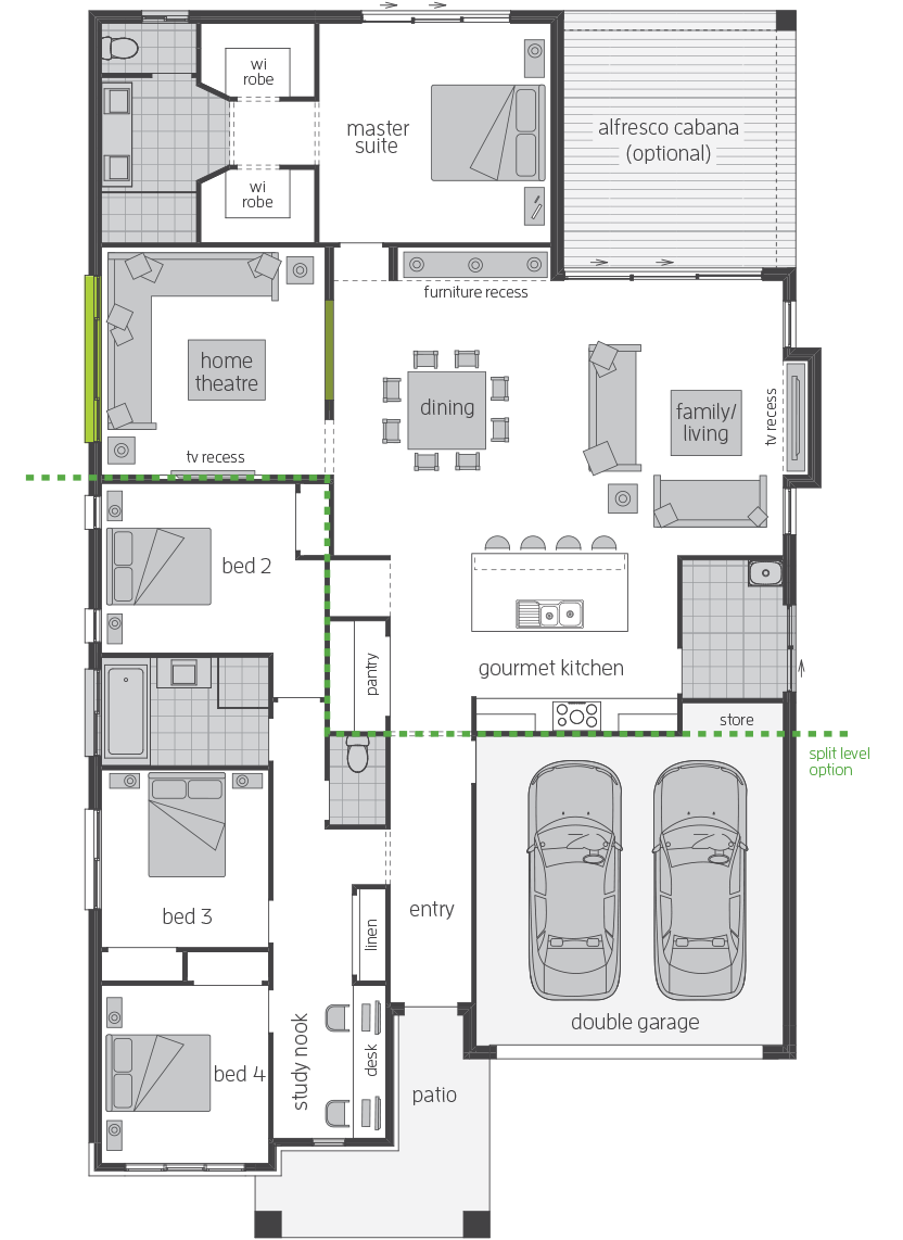 Santorini Executive floorplan lhs Santorini Executive floorplan lhs