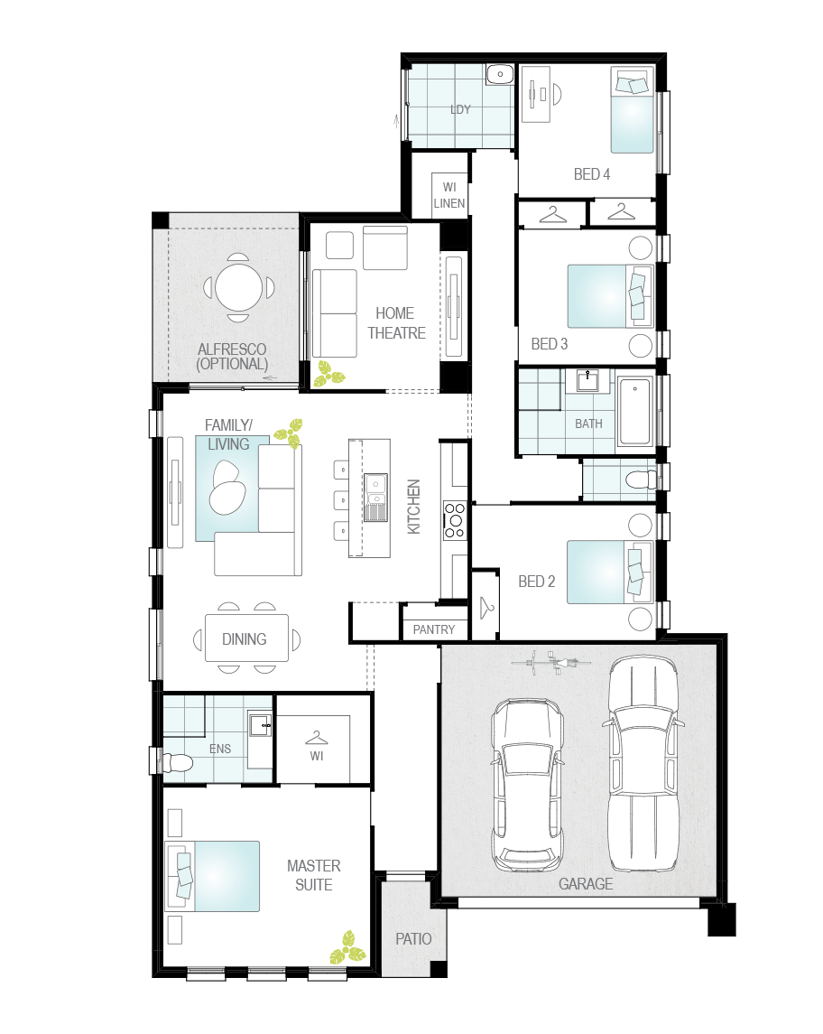 Floor Plan - Aston - Now Series - Canberra - McDonald Jones