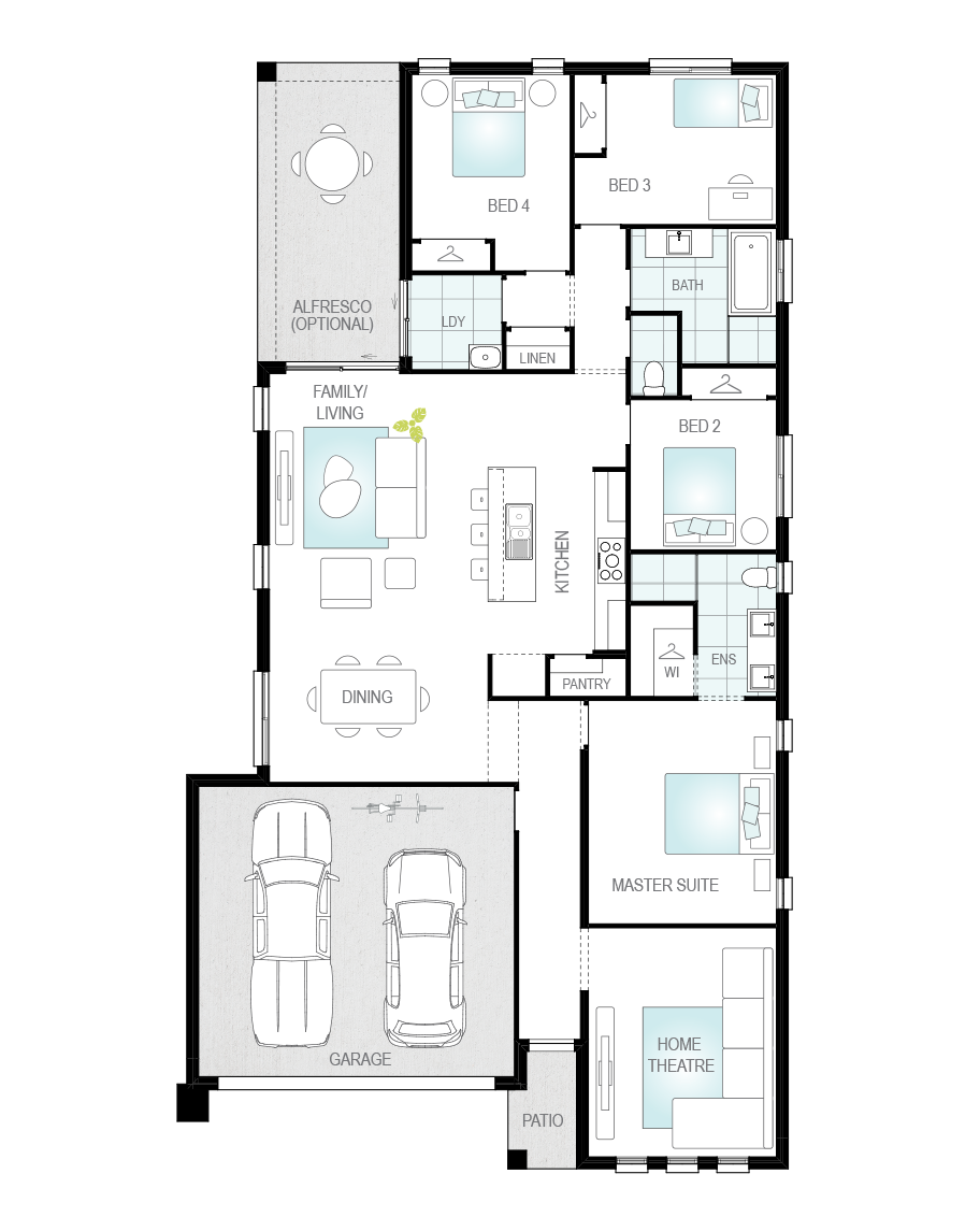 Architectural New Home Designs - Buick Floor Plan 