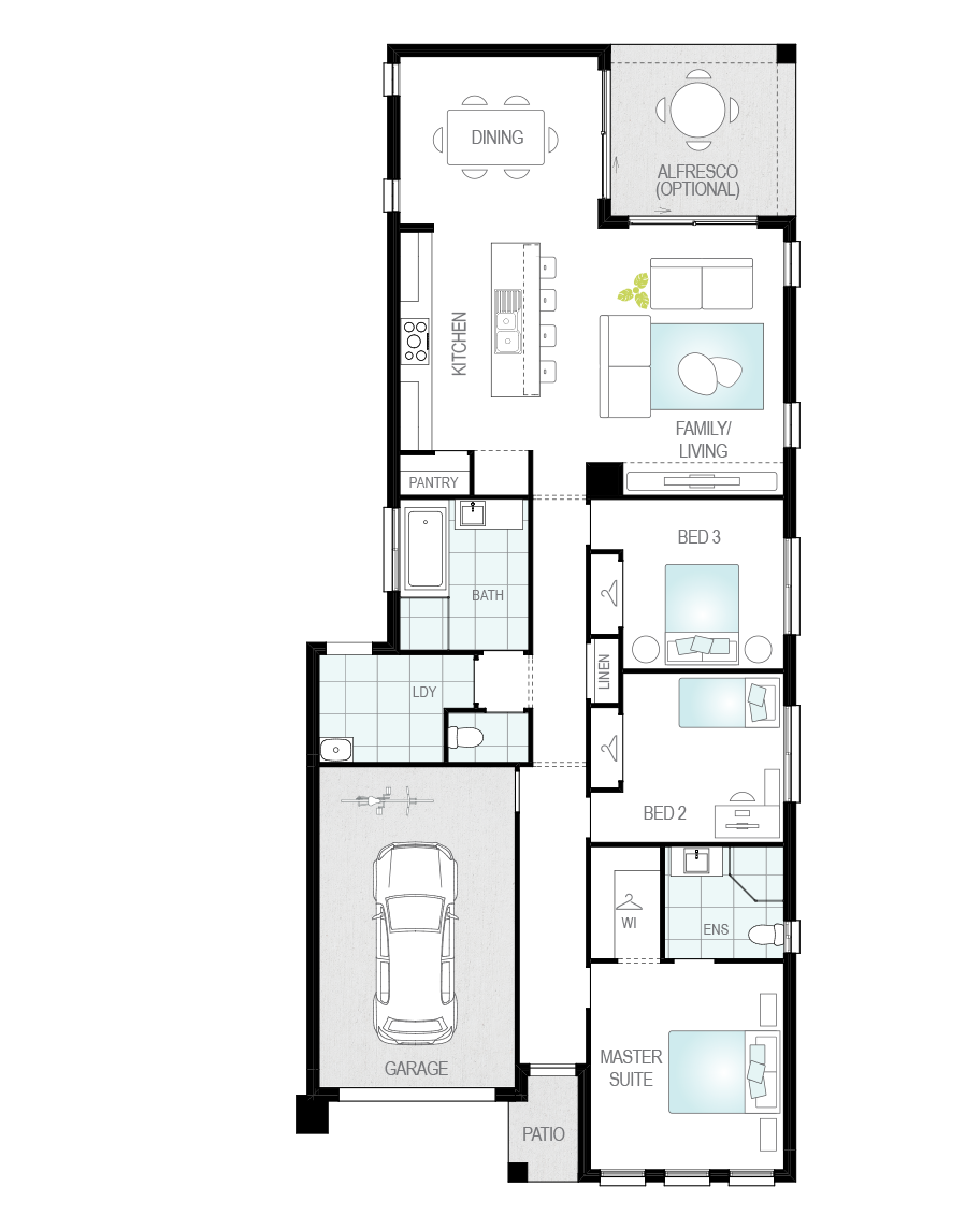 Architectural New Home Designs - Shelby Floor Plans