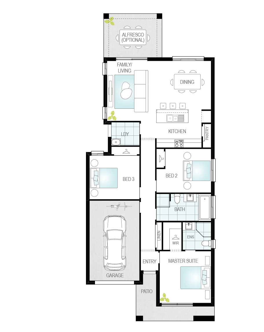 Architectural New Home Designs - Targa House Plan