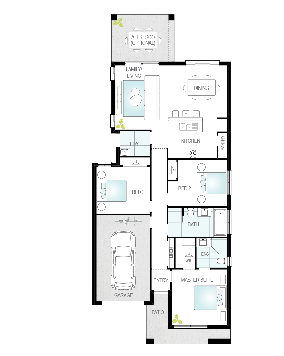 Floor Plan - Targa Floor Plan - Targa Home Design - Now Series - McDonald Jones