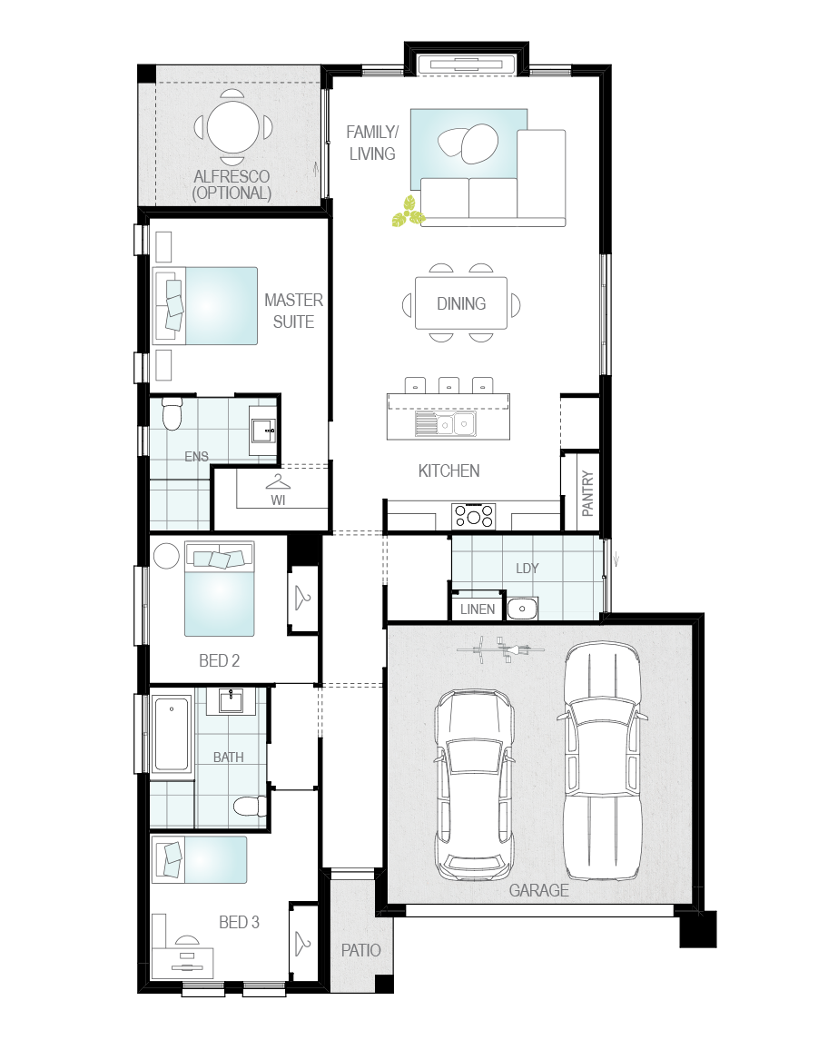 Floor Plan - Vantage Home Design - Now Series - McDonald Jones
