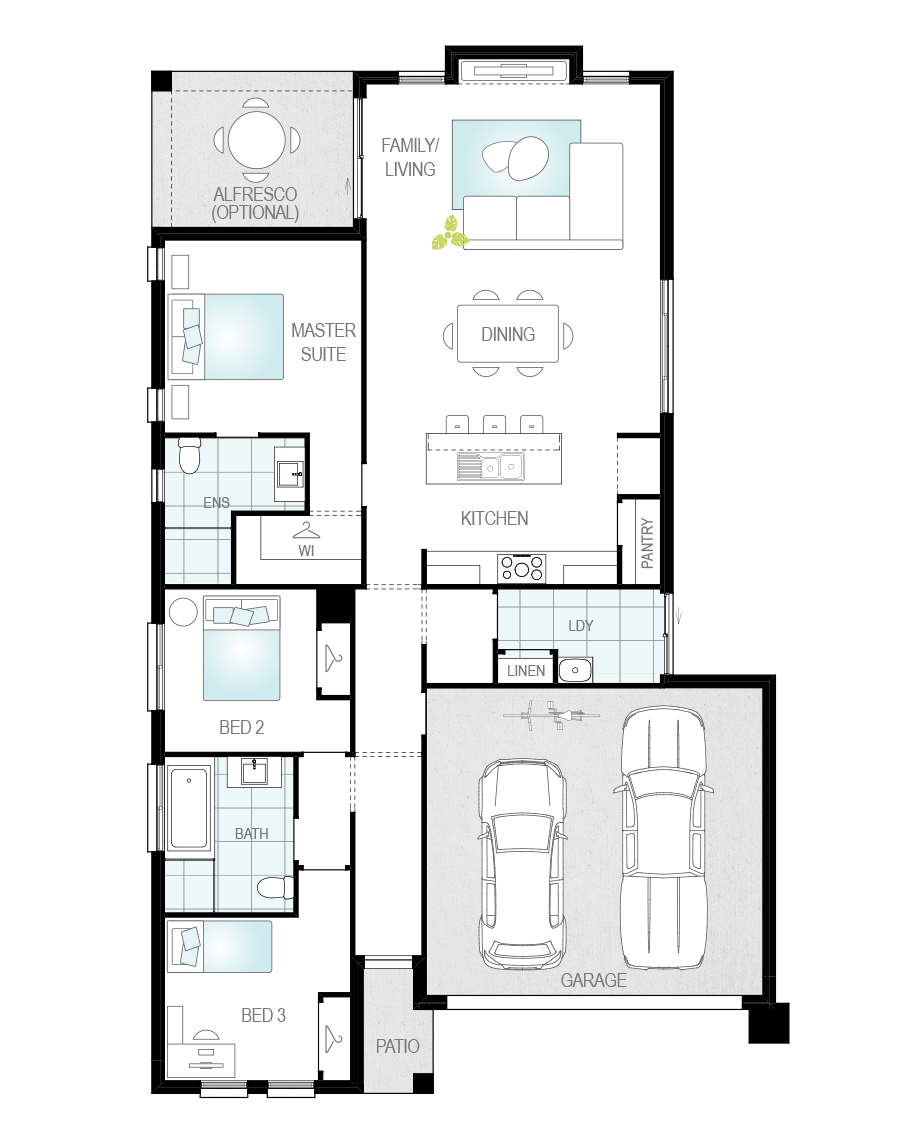 Architectural New Home Designs - Vantage House Plan