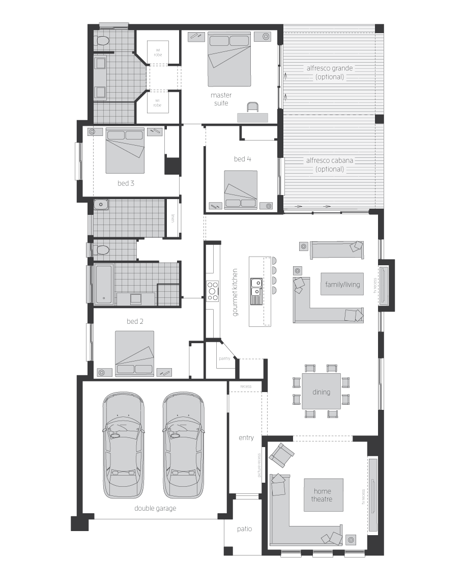 Floor Plan - Lindeman - Home Designs Canberra - McDonald Jones