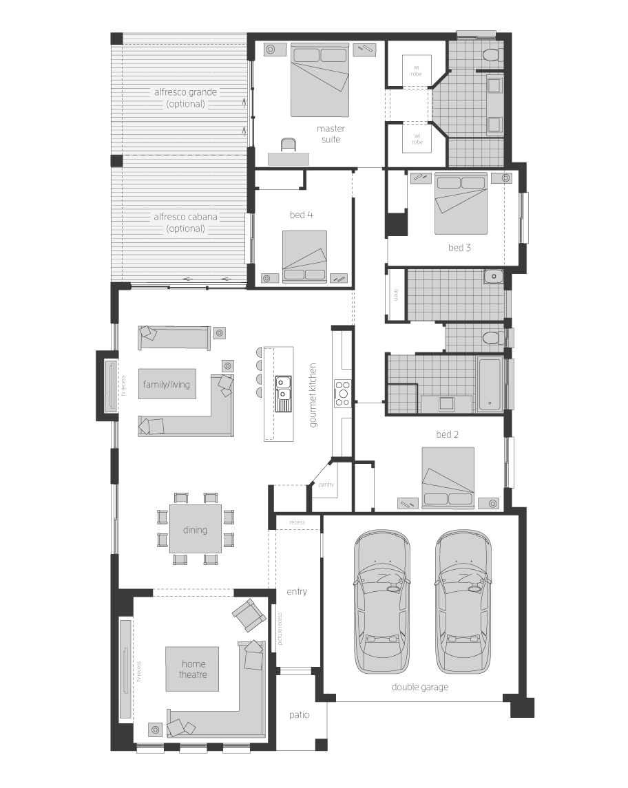 Architectural New Home Designs - Lindeman Floor Plans