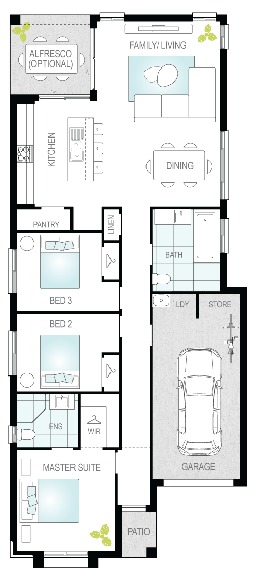 Cabo- Single Storey Floor Plan- McDonald Jones