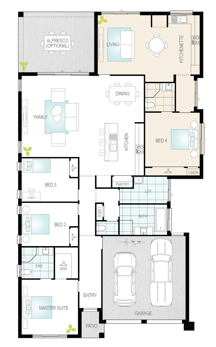 Granny flat design Dual Living House Plans McDonald 