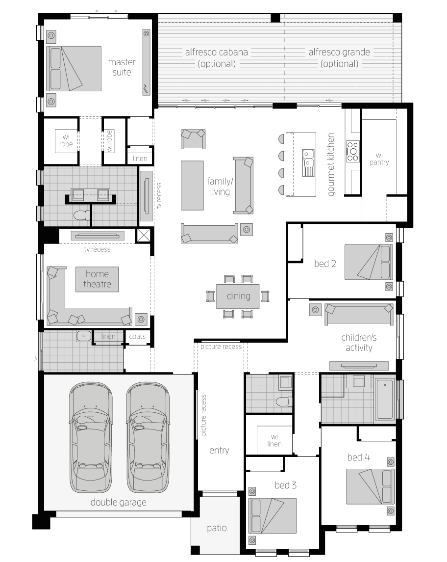 Floor Plan - Aristocrat Home Design - Canberra - McDonald Jones