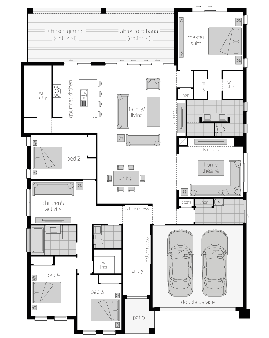 Floor Plan - Aristocrat Home Design - Canberra - McDonald Jones