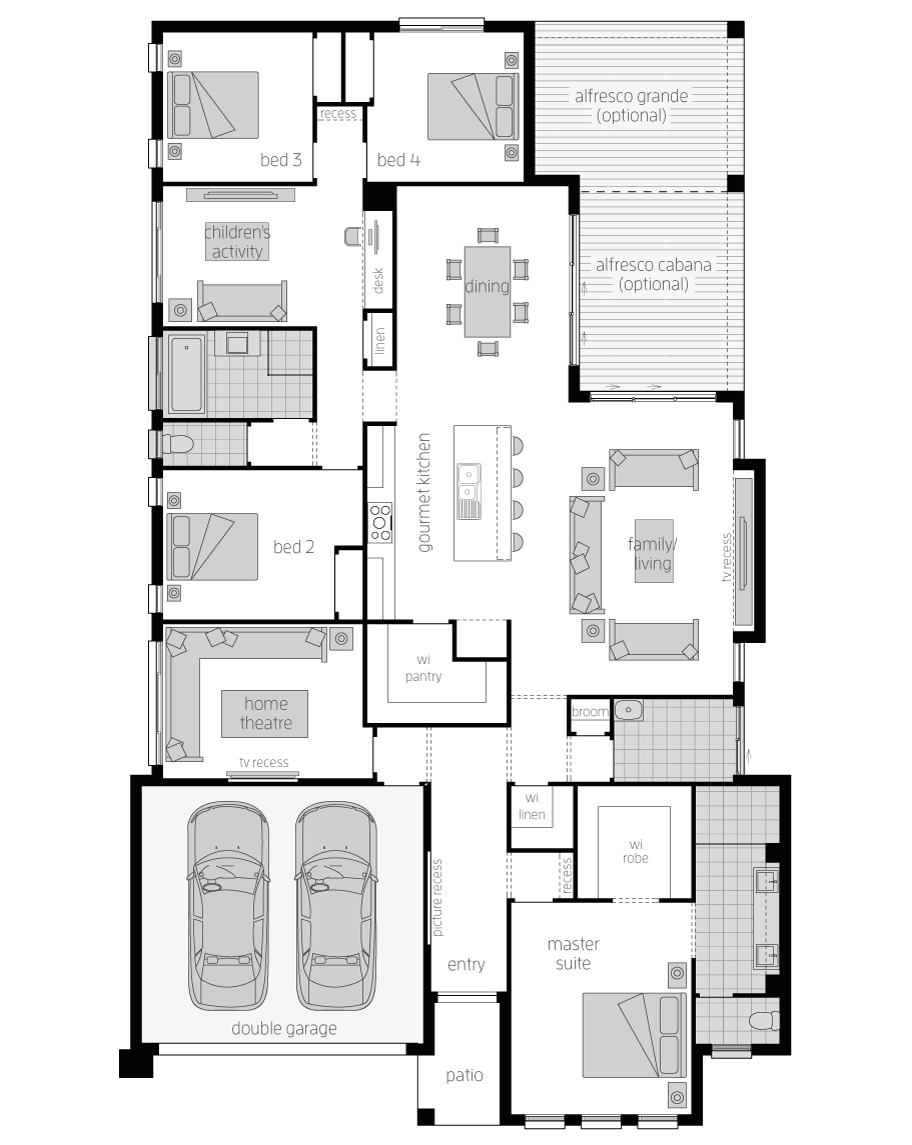 Floor Plan - Regency Home Design - Canberra - McDonald Jones