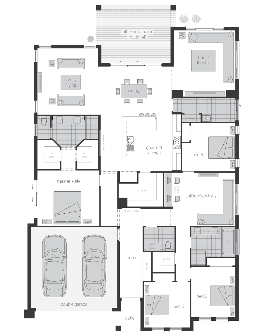 Floor Plan - Sovereign Home Design - Canberra - McDonald Jones