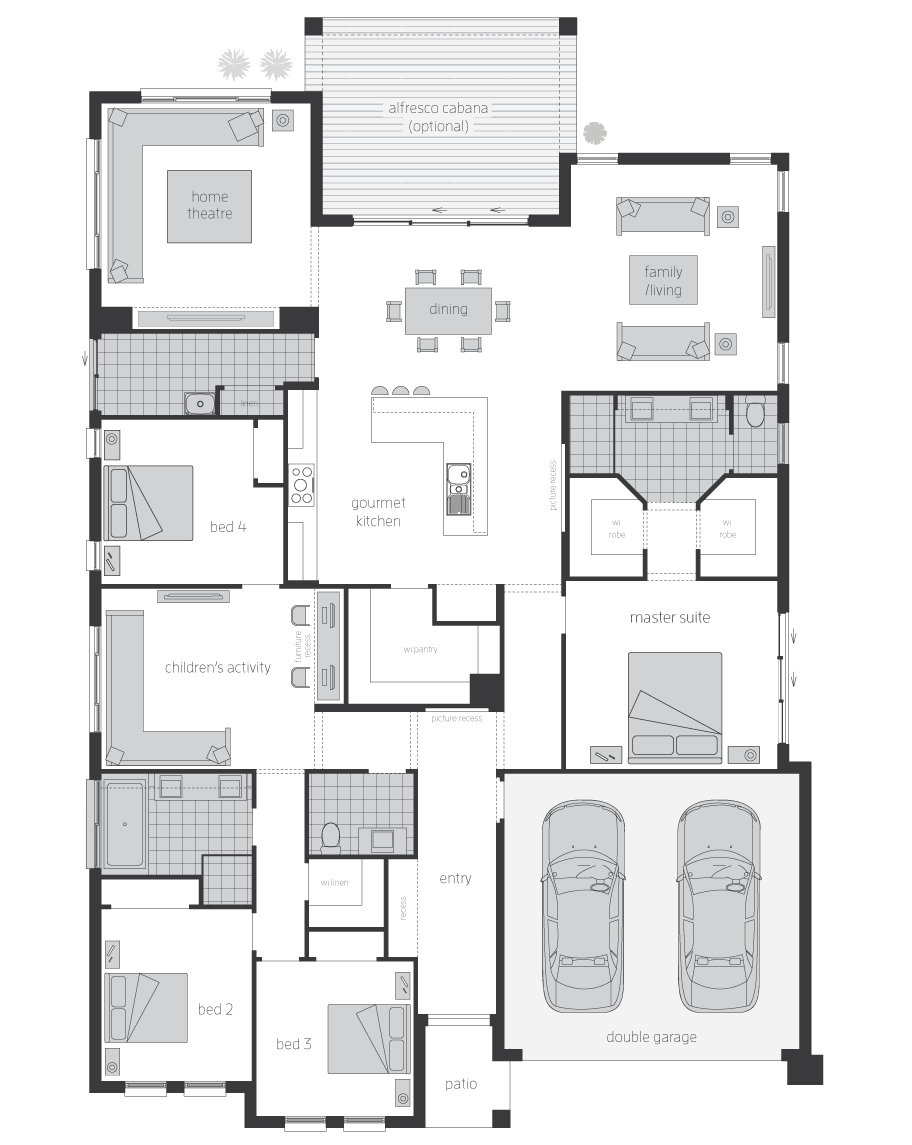 Floor Plan - Sovereign Home Design - Canberra - McDonald Jones
