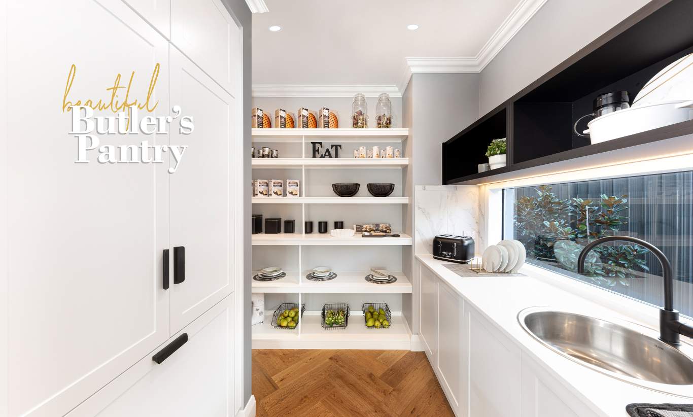 A beautiful Butler's Pantry in a McDonald Jones Display Home