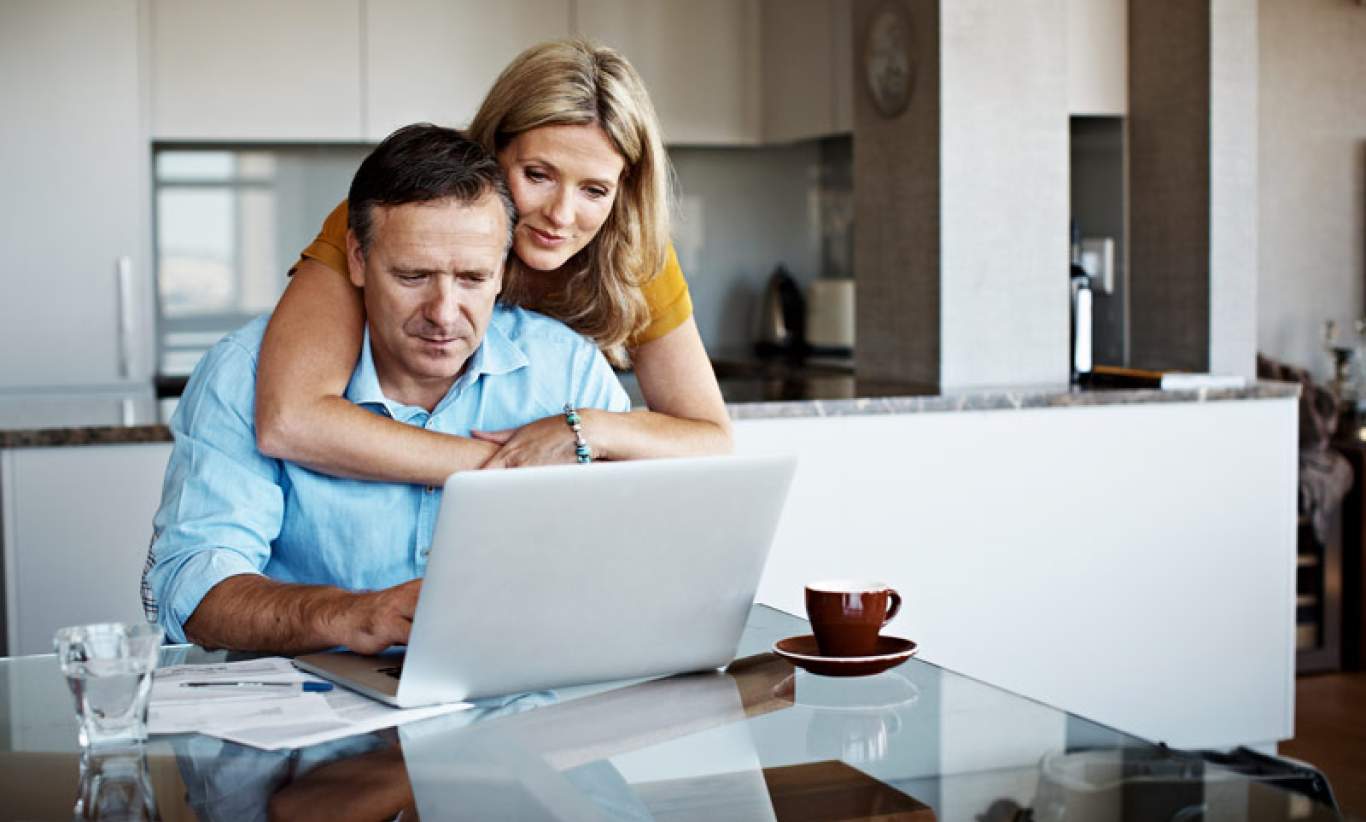 Couple exploring their MyChoice Home Loans options