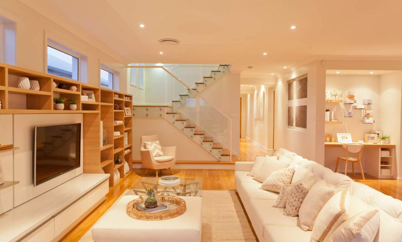 two storey home design staircase