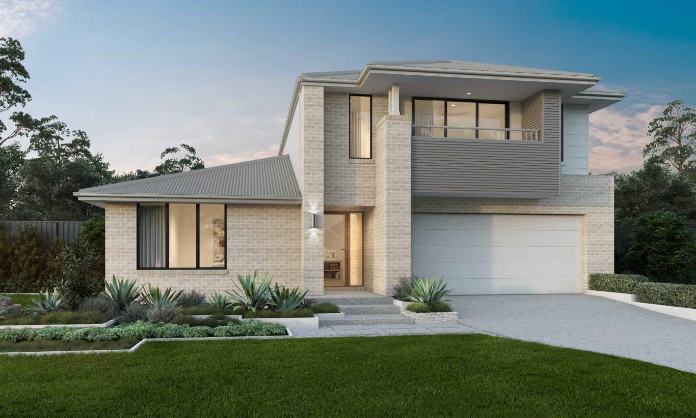 dual living home design soria with vista facade 