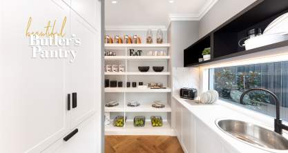 A beautiful Butler's Pantry in a McDonald Jones Display Home