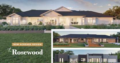 A new acreage home design, The Rosewood, for McDonald Jones Country Living Collection