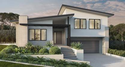 new split level home design flinders with gibralter facade