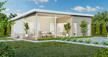 Granny Flat Nine home design McDonald Jones Skillion facade