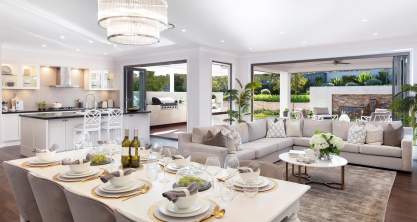 Hermitage Grande- Dining, Family/Living, Alfresco and Kitchen- McDonald Jones