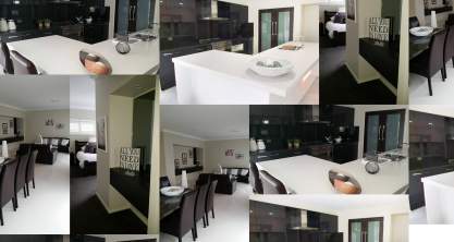 Milano home design McDonald Jones black and white kitchen